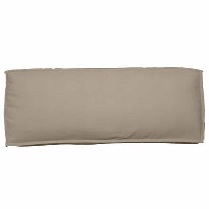 Palettenkissen für Rückenlehne Taupe 120 x 40 x 12 cm
