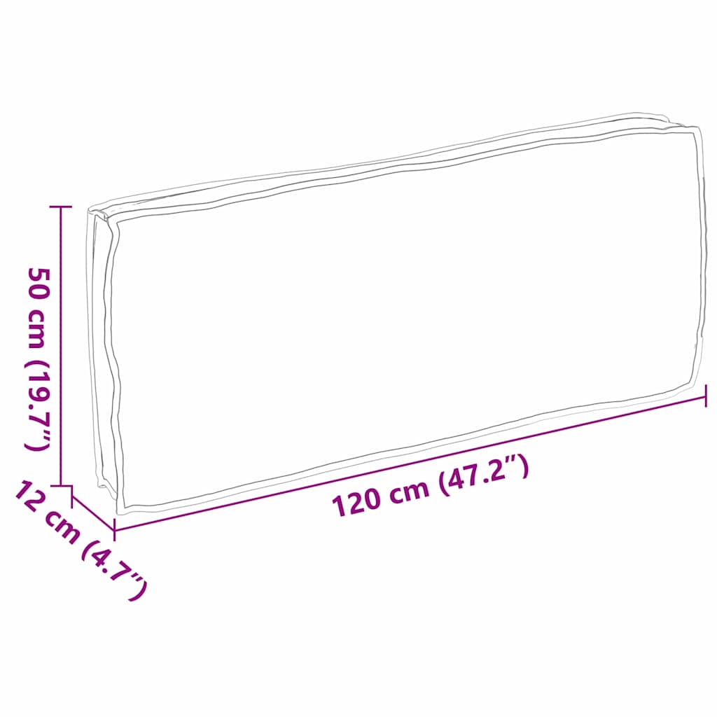 Palettenkissen für Sitzfläche / Rückenlehne mit Kissen Beige