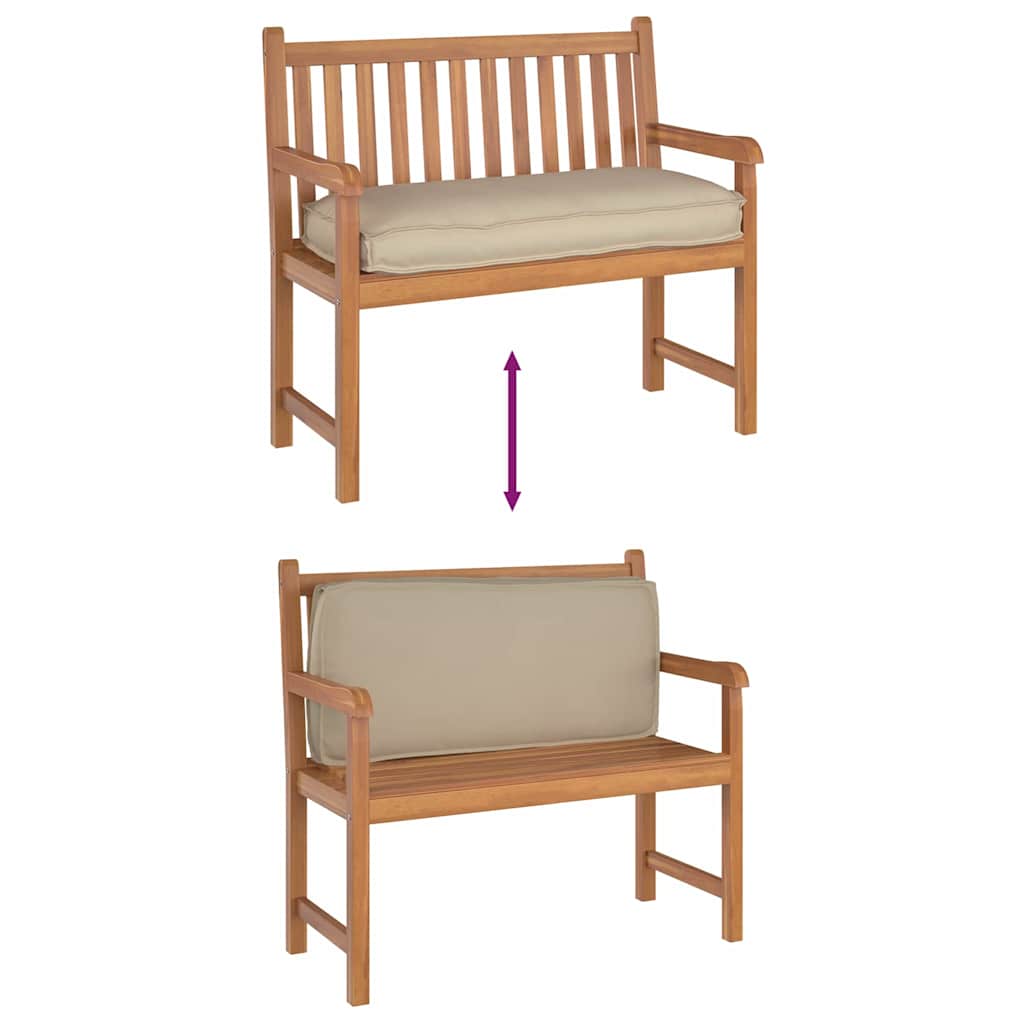 Palettenkissen für Sitzfläche / Rückenlehne mit Kissen Taupe