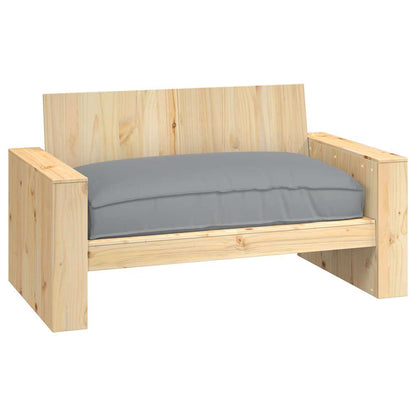 Palettenkissen für Sitzfläche Grau 120 x 80 x 12 cm