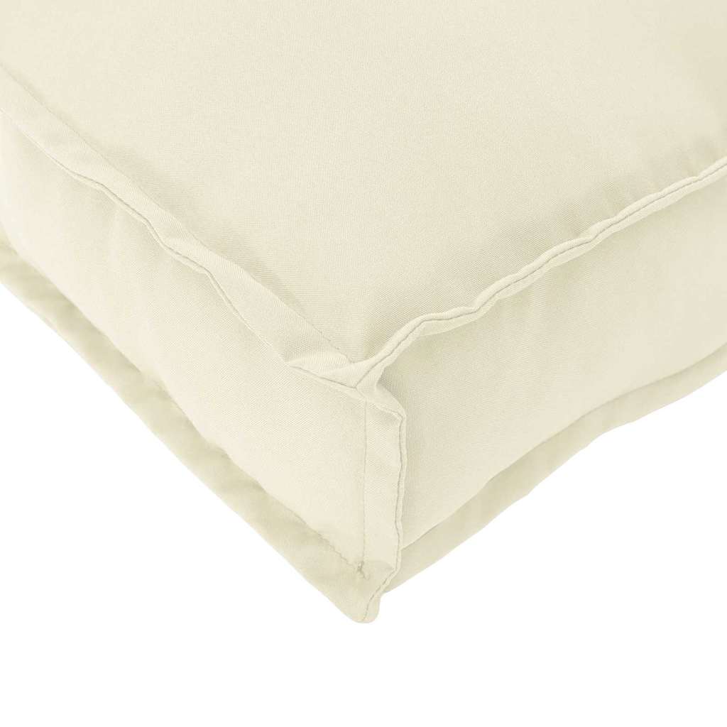 Palettenkissen für Sitzfläche Creme 120 x 80 x 12 cm