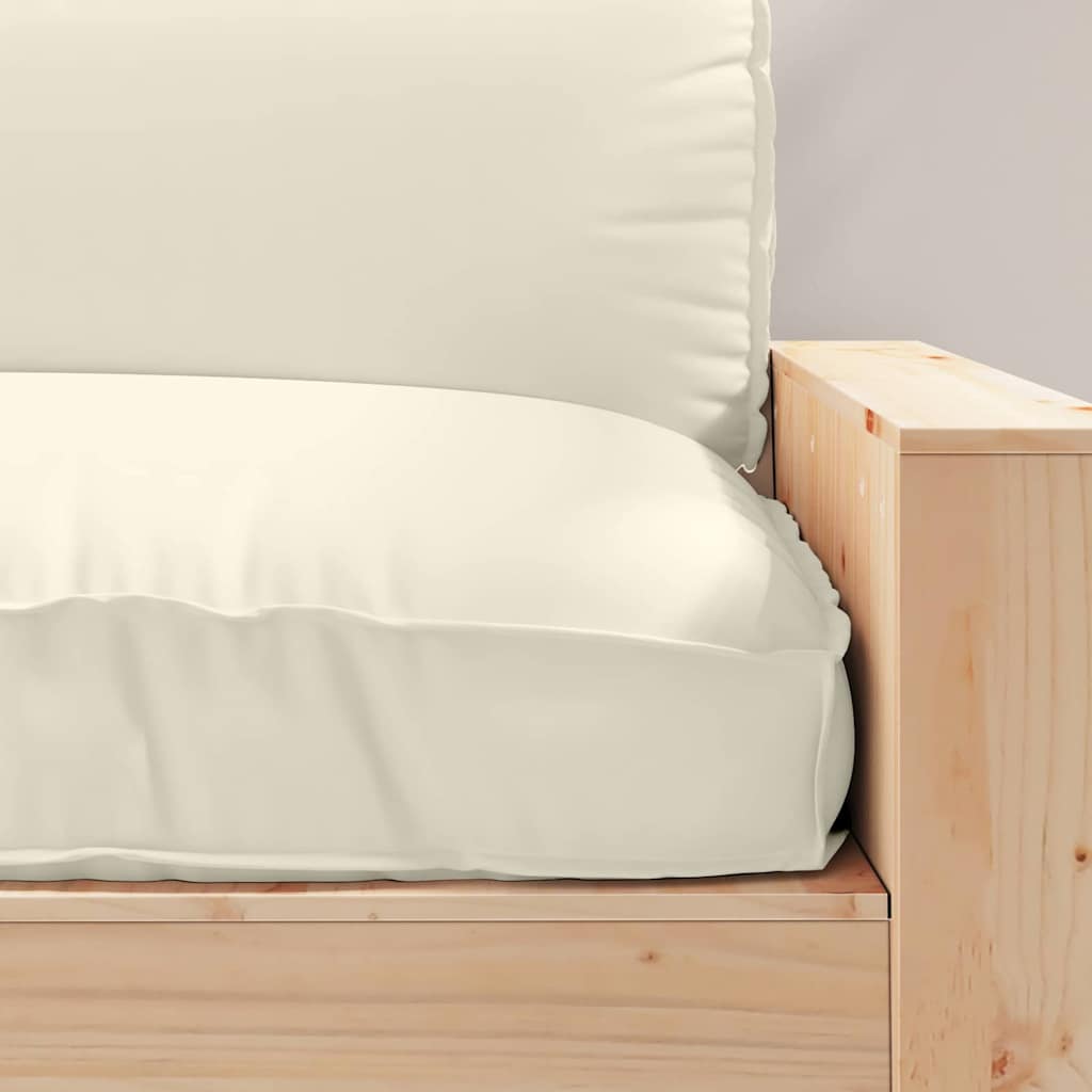 Palletkissen geeignet für Sitz Creme 120 x 80 x 12 cm