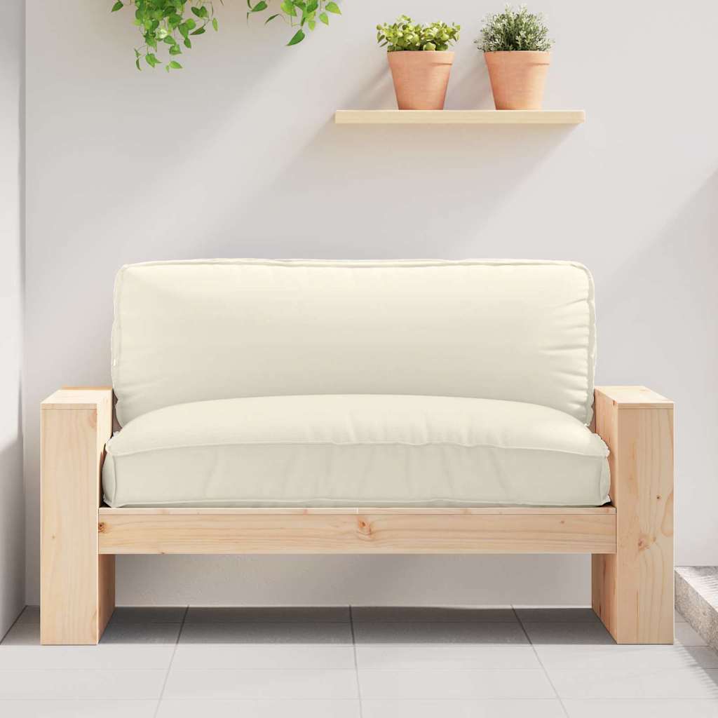 Palettenkissen für Sitzfläche Creme 120 x 80 x 12 cm