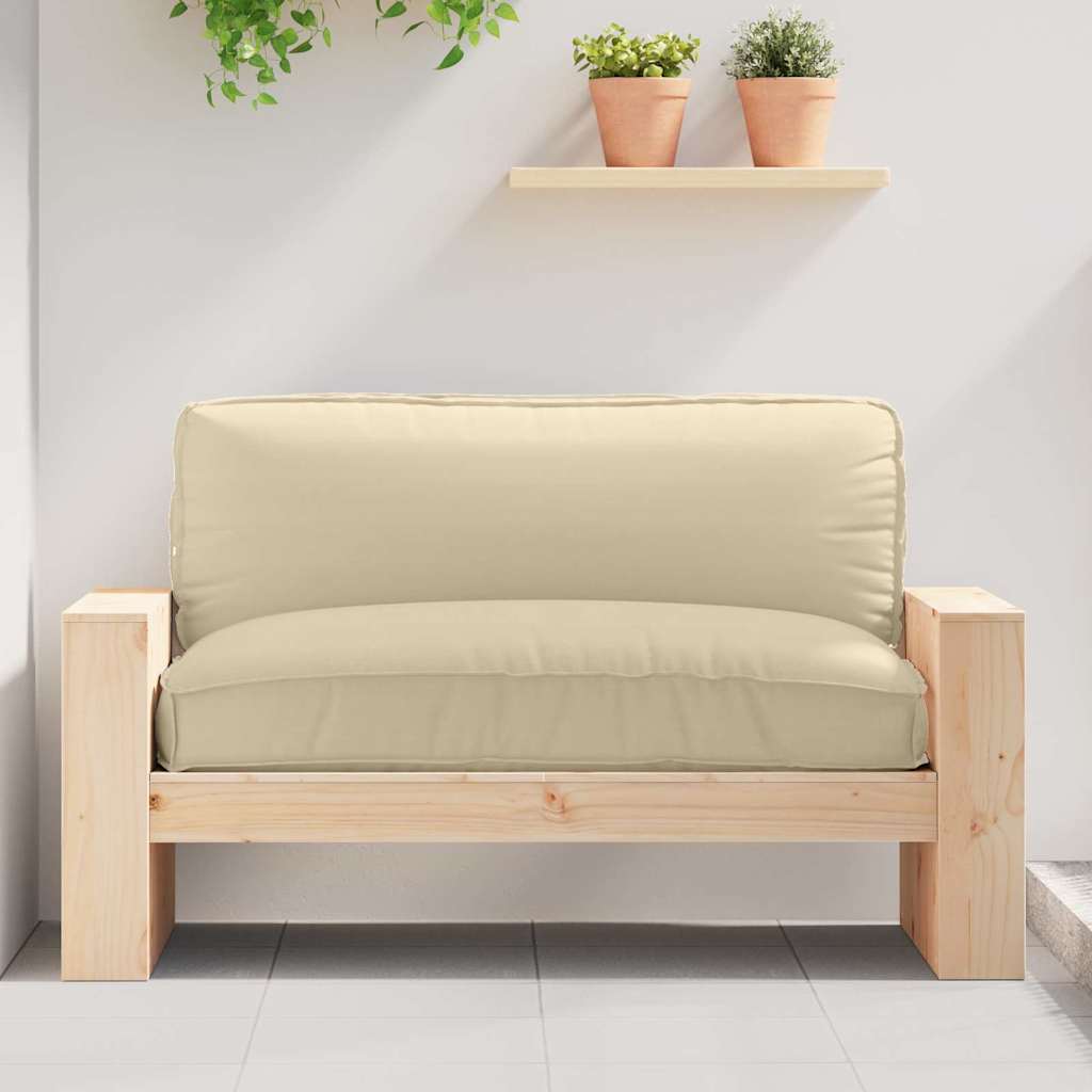 Palettenkissen für Sitzfläche Beige 120 x 80 x 12 cm