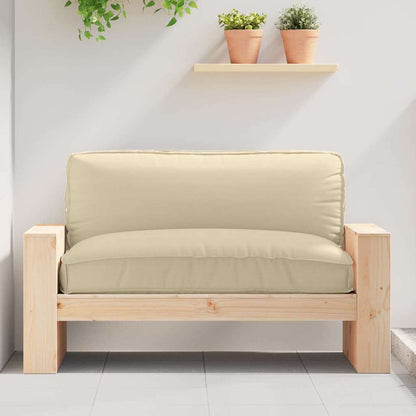 Palettenkissen für Sitzfläche Beige 120 x 80 x 12 cm