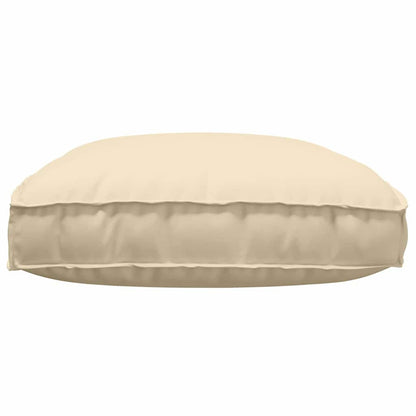 Palettenkissen für Sitzfläche Beige 120 x 80 x 12 cm