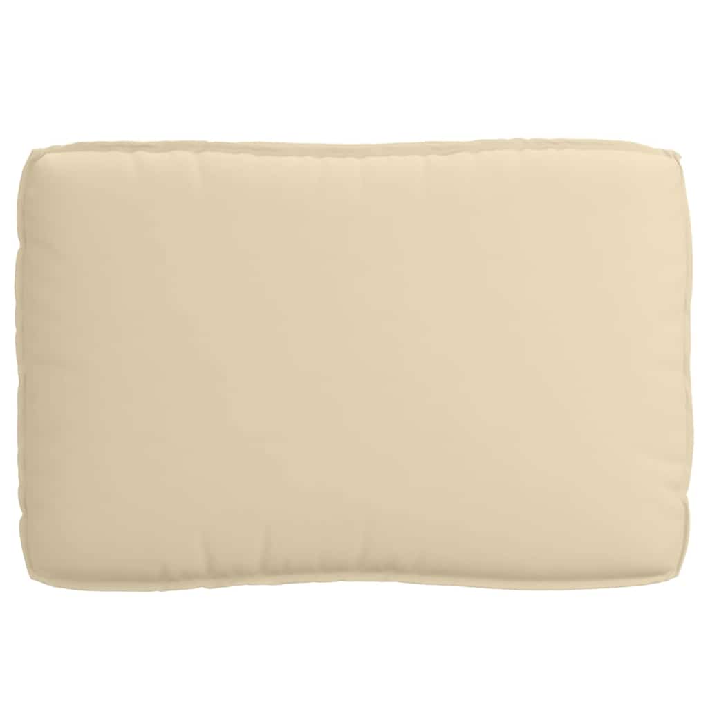 Palettenkissen für geeigneten Sitz Beige 120 x 80 x 12 cm