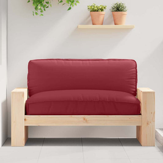 Palettenkissen für Sitzfläche Weinrot 120 x 80 x 12 cm