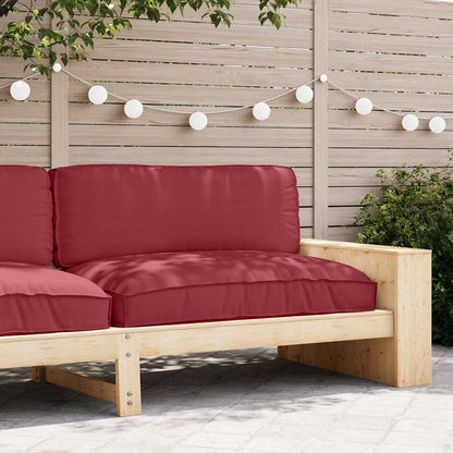 Palettenkissen für Sitzfläche Weinrot 120 x 80 x 12 cm