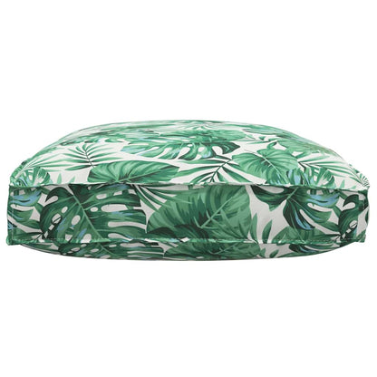 Palettenkissen für geeigneten Sitz Blattmuster 120 x 80 x 12 cm