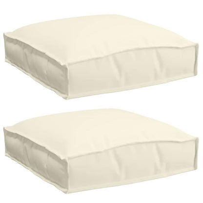 Palettenkissen für Sitzfläche 2 pcs Creme 40 x 40 x 8 cm