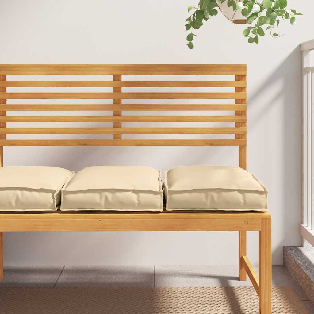 Palettenkissen für Sitzfläche 2 pcs Beige 40 x 40 x 8 cm