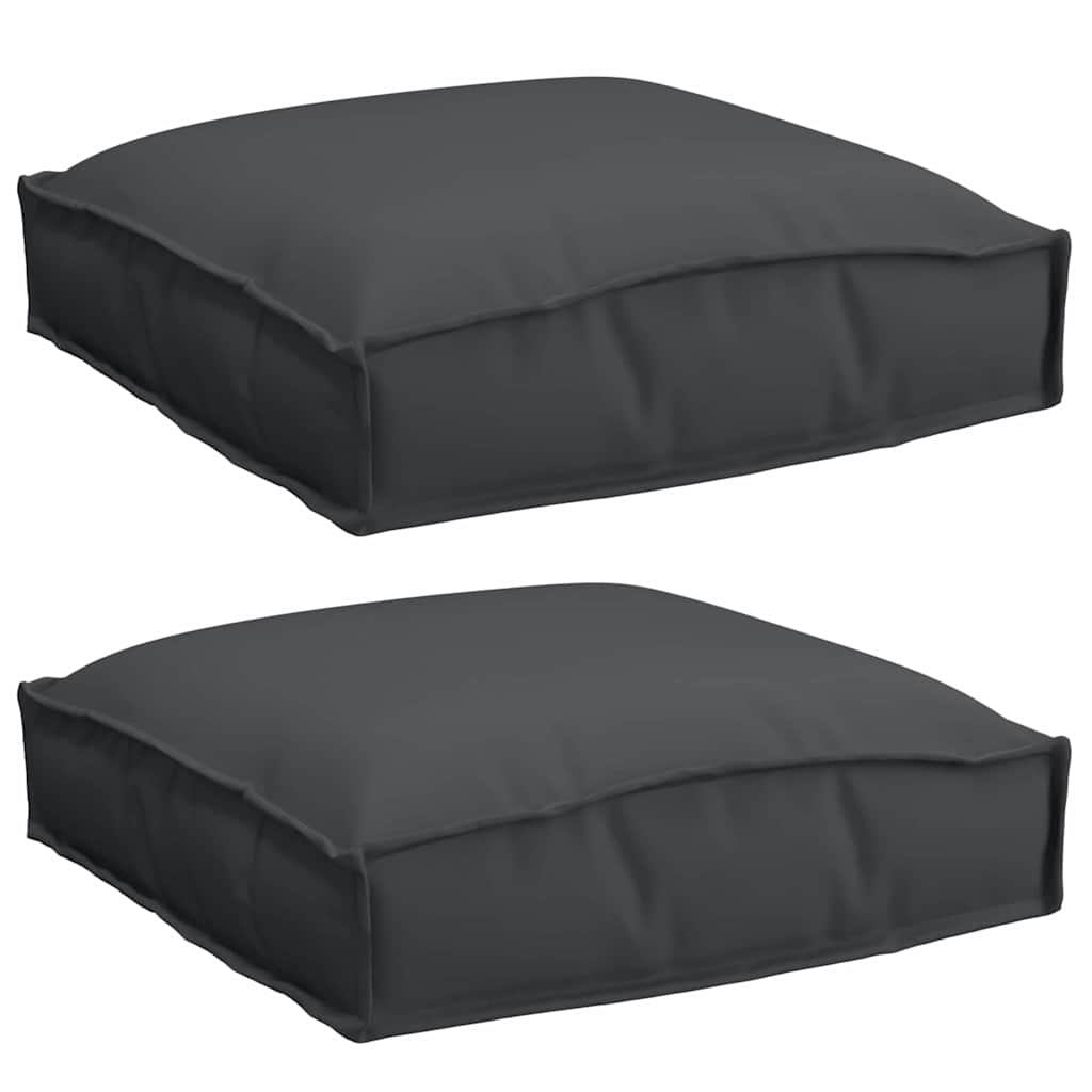 Palettenkissen für Sitzfläche 2 pcs Schwarz 40 x 40 x 8 cm