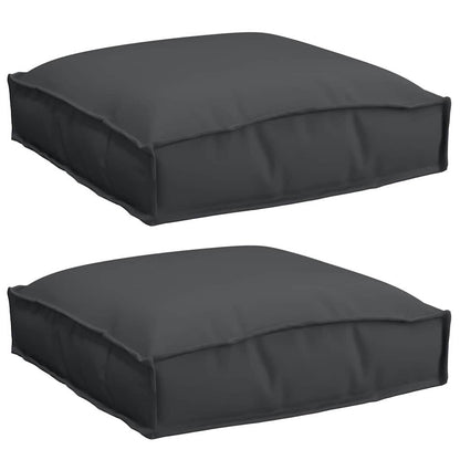 Palettenkissen für Sitzfläche 2 pcs Schwarz 40 x 40 x 8 cm