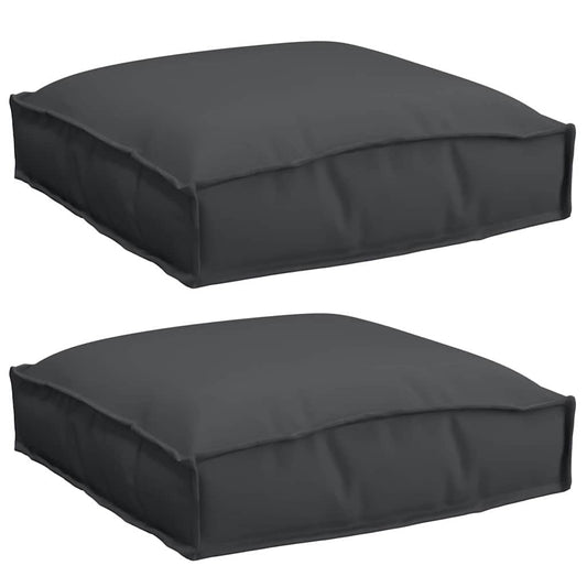 Palettenkissen für Sitzfläche 2 pcs Schwarz 40 x 40 x 8 cm