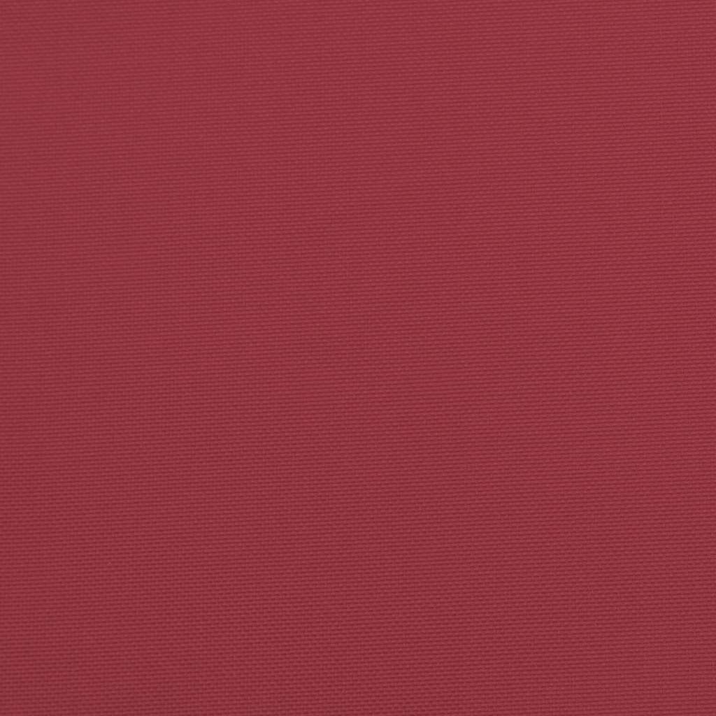 Palettkissen für geeigneten Sitz 2 pcs Weinrot 40 x 40 x 8 cm