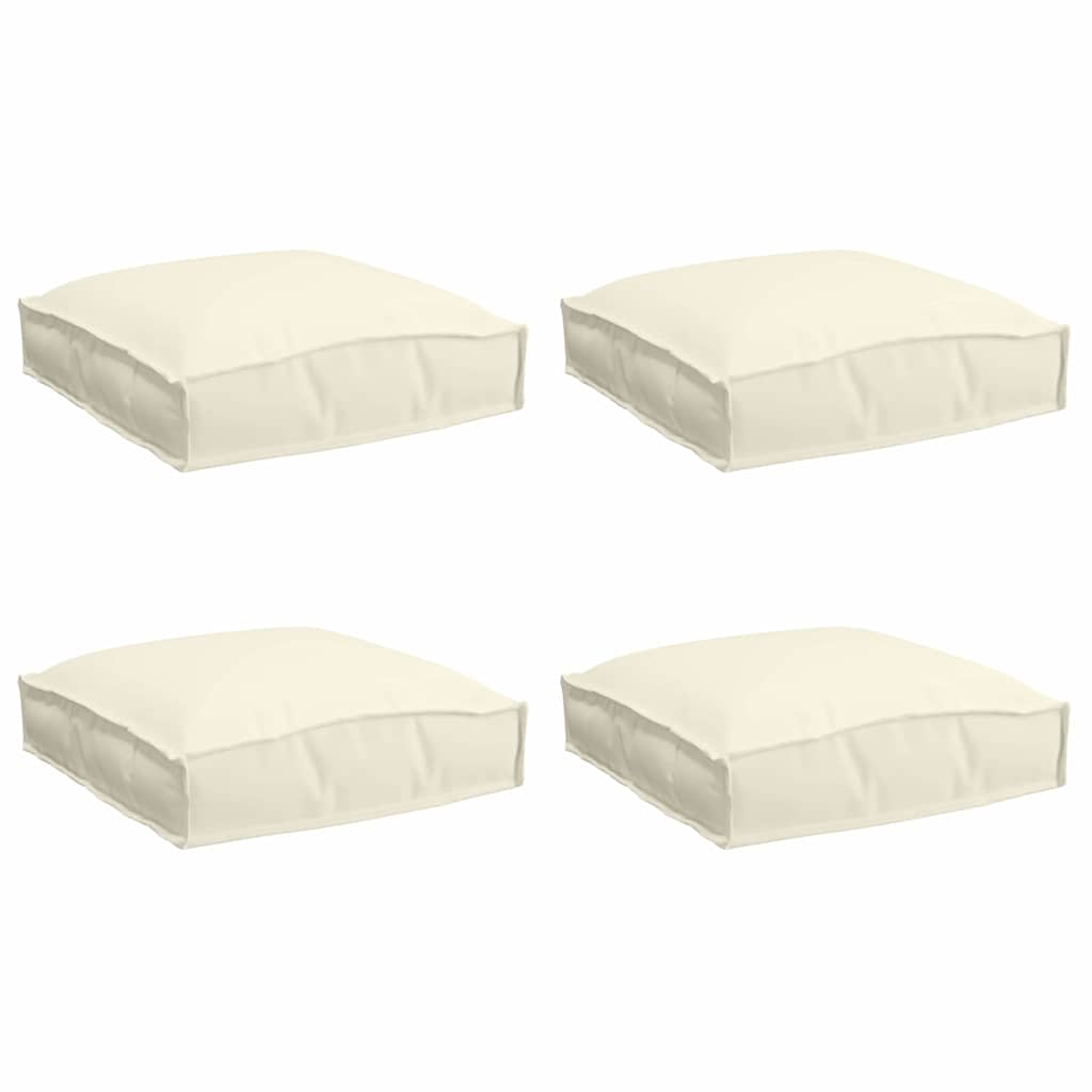 Palettenkissen für Sitzfläche 4 pcs Creme 40 x 40 x 8 cm