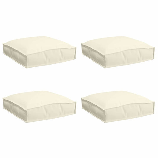 Palettenkissen für Sitzfläche 4 pcs Creme 40 x 40 x 8 cm