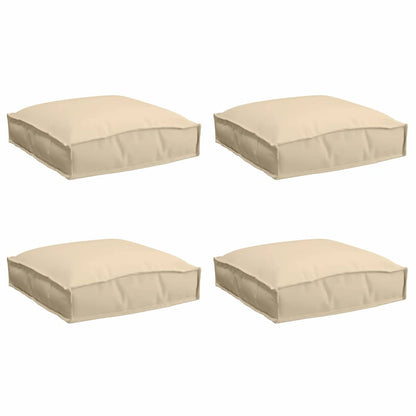 Palettenkissen für Sitzfläche 4 pcs Beige 40 x 40 x 8 cm
