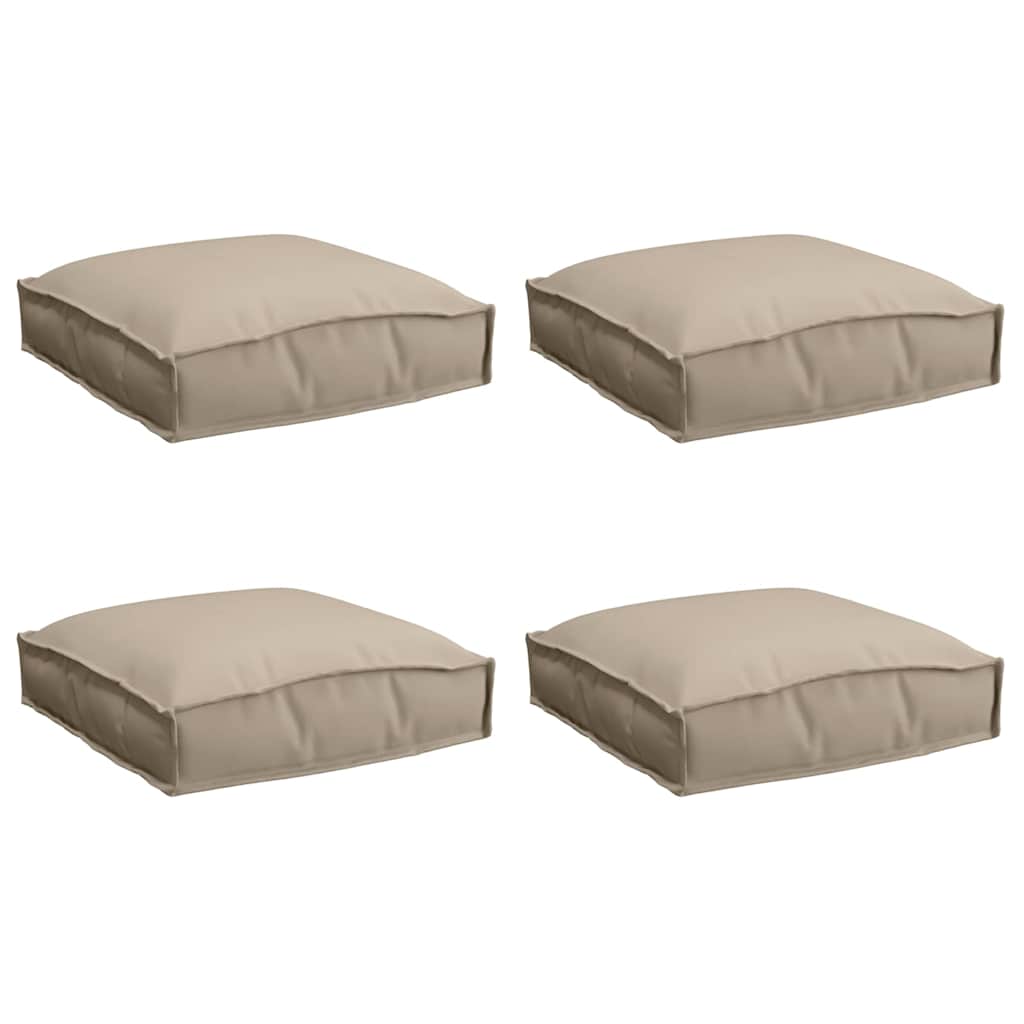 Palettenkissen für Sitzfläche 4 pcs Taupe 40 x 40 x 8 cm