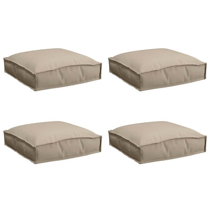 Palettenkissen für Sitzfläche 4 pcs Taupe 40 x 40 x 8 cm