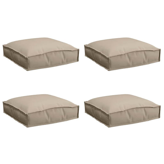 Palettenkissen für Sitzfläche 4 pcs Taupe 40 x 40 x 8 cm