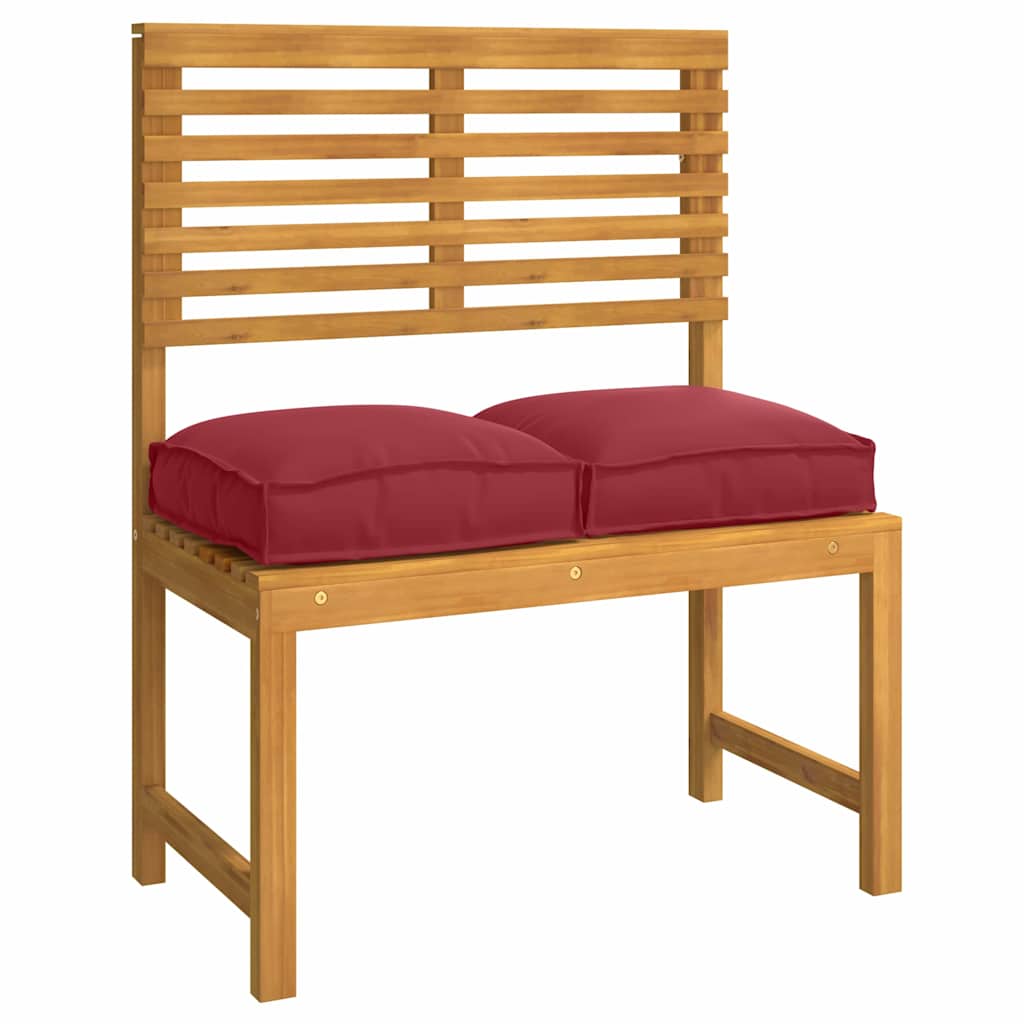 Palettenkissen für Sitzfläche 4 pcs Weinrot 40 x 40 x 8 cm