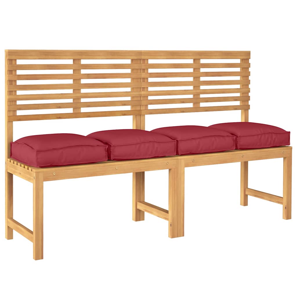 Palettenkissen für Sitzfläche 4 pcs Weinrot 40 x 40 x 8 cm