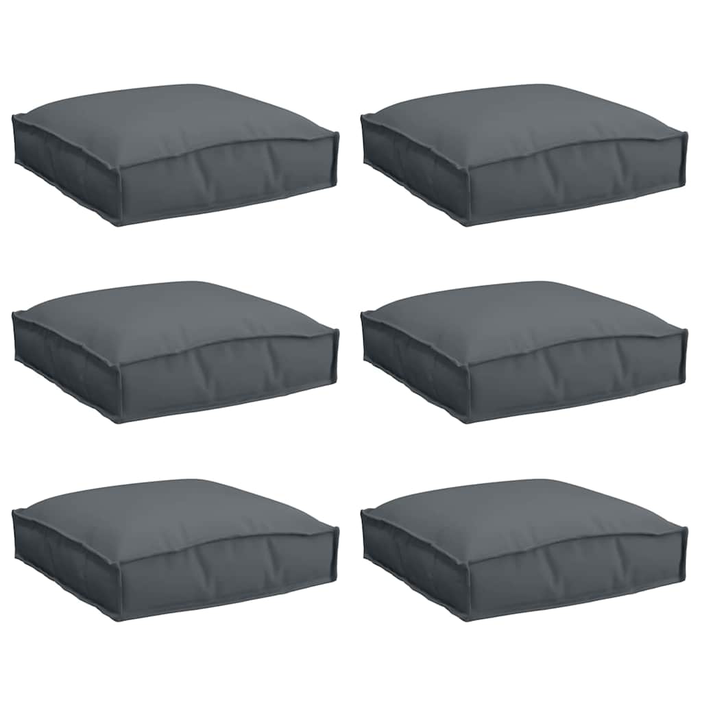 Palettenkissen für Sitzfläche 6 pcs Anthrazit 40 x 40 x 8 cm