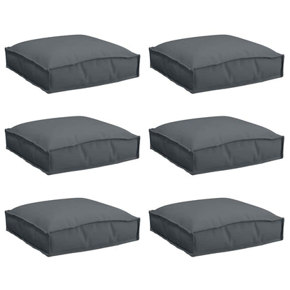 Palettenkissen für Sitzfläche 6 pcs Anthrazit 40 x 40 x 8 cm