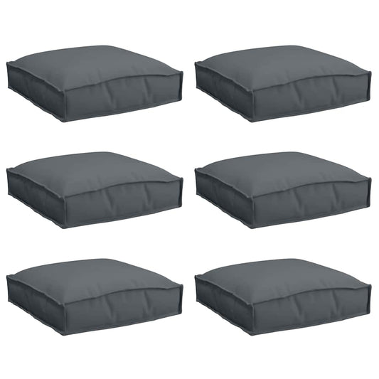 Palettenkissen für Sitzfläche 6 pcs Anthrazit 40 x 40 x 8 cm