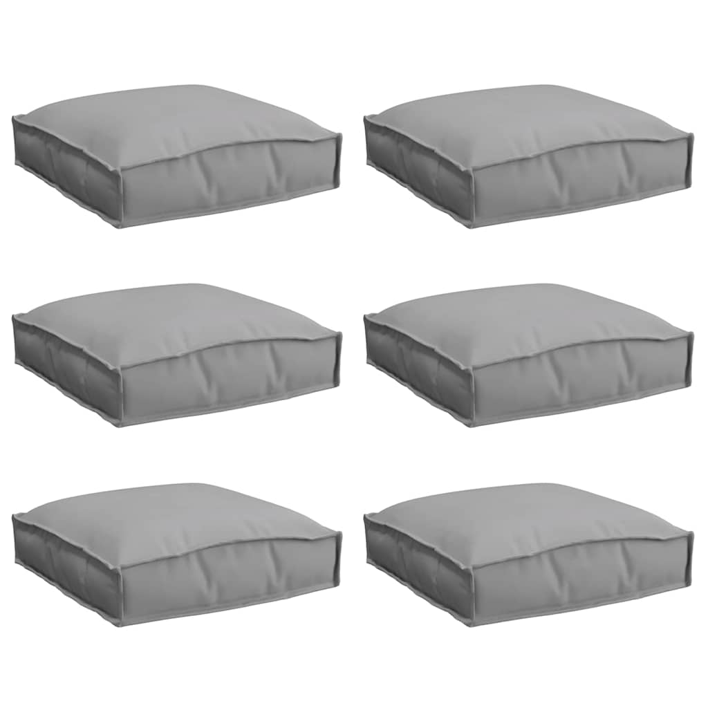 Palettenkissen für Sitzfläche 6 pcs Grau 40 x 40 x 8 cm