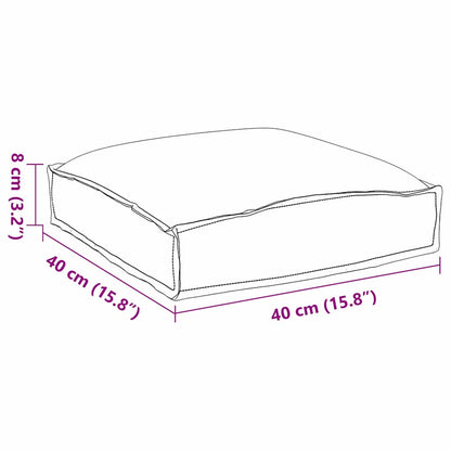 Palettenkissen für Sitzfläche 6 pcs Grau 40 x 40 x 8 cm