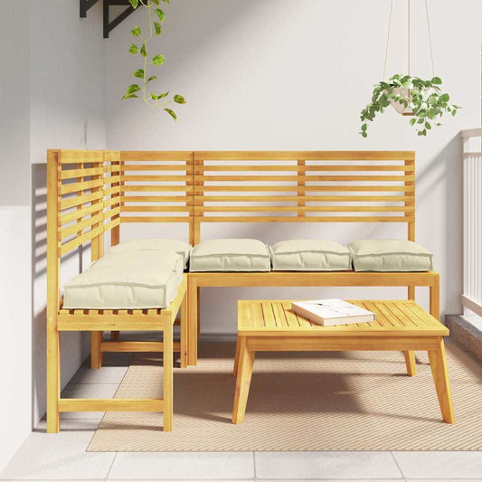 Palettenkissen für Sitzfläche 6 pcs Creme 40 x 40 x 8 cm