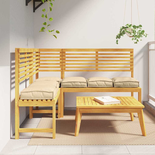 Palettenkissen für Sitzfläche 6 pcs Beige 40 x 40 x 8 cm