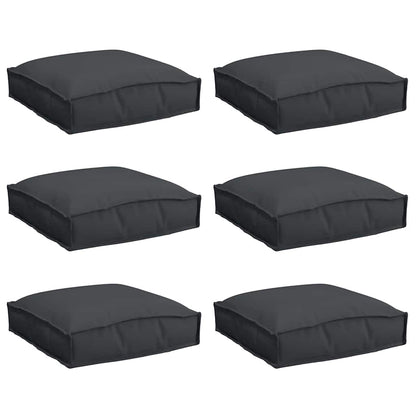 Palettenkissen für Sitzfläche 6 pcs Schwarz 40 x 40 x 8 cm