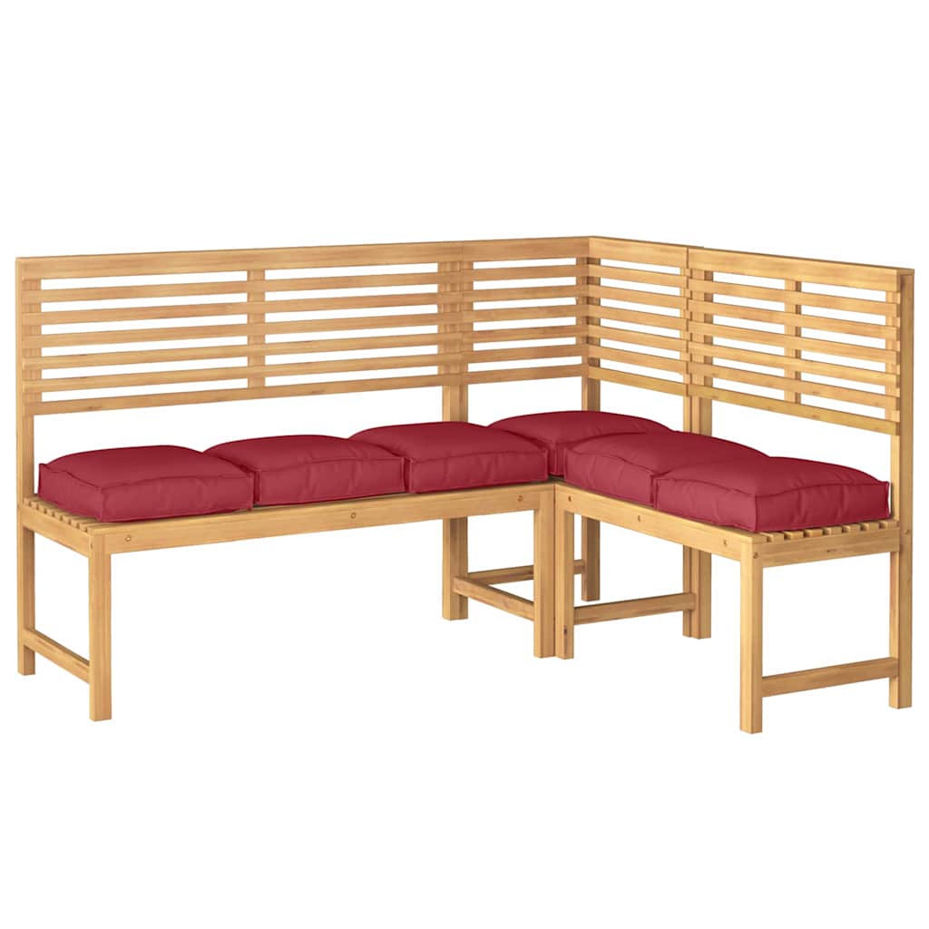 Palettenkissen für Sitzfläche 6 pcs Weinrot 40 x 40 x 8 cm