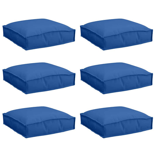Palettenkissen für Sitzfläche 6 pcs Königsblau 40 x 40 x 8 cm