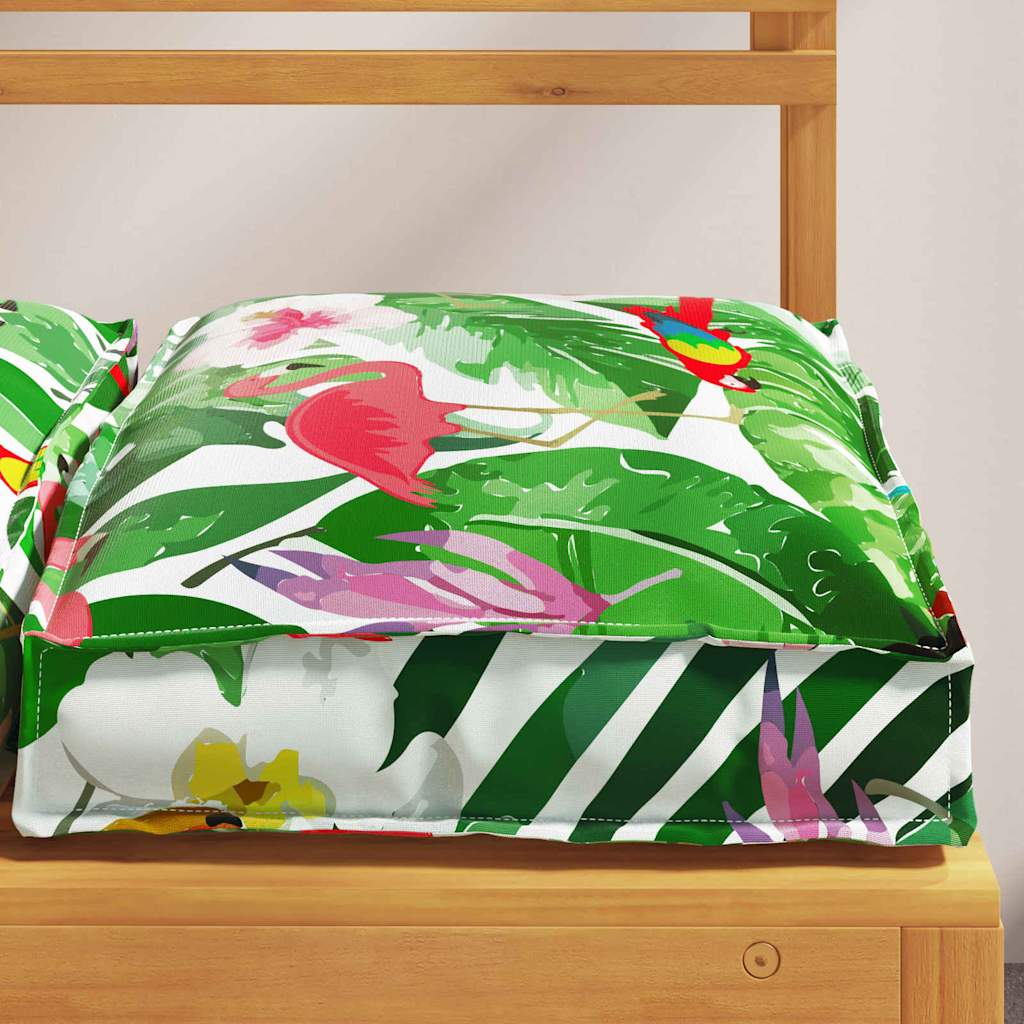 Palettkissen für geeigneten Sitz Floral 6 pcs Mehrfarbig
