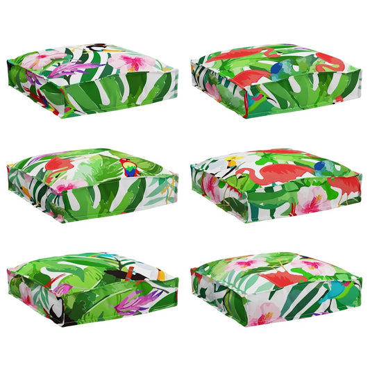 Palettenkissen für Sitzfläche 6 pcs Mehrfarbig 40 x 40 x 8 cm