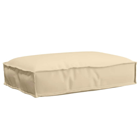 Palettenkissen für Sitzfläche Beige 60 x 40 x 8 cm Oxford Stoff
