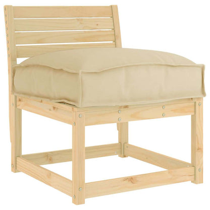 Palettenkissen für Sitzfläche Beige 60 x 40 x 8 cm Oxford Stoff