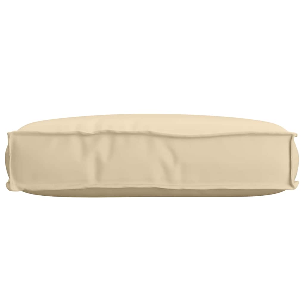 Palettenkissen für Sitzfläche Beige 60 x 40 x 8 cm Oxford Stoff