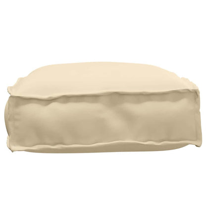 Palettenkissen für Sitzfläche Beige 60 x 40 x 8 cm Oxford Stoff