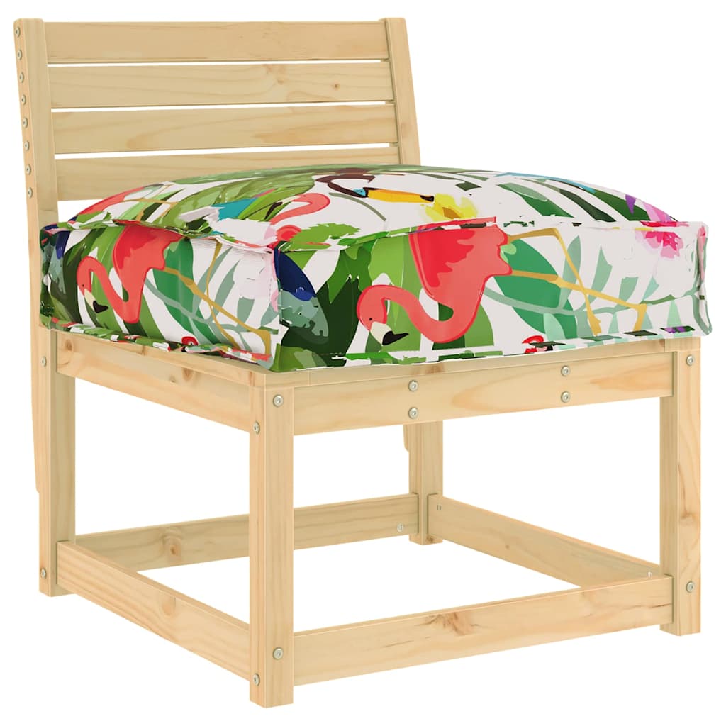 Palettenkissen für Sitzfläche Floral Mehrfarbig 60 x 40 x 8 cm