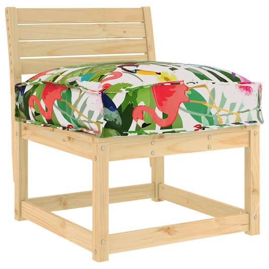 Palettenkissen für Sitzfläche Floral Mehrfarbig 60 x 40 x 8 cm