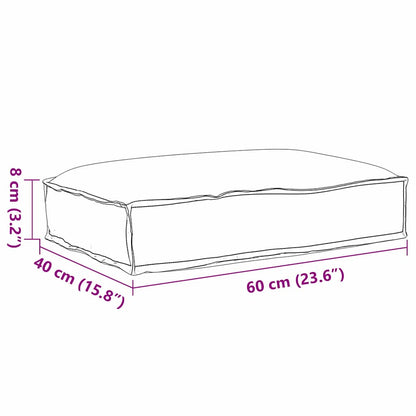Palettkissen für geeigneten Sitz Mehrfarbig 60 x 40 x 8 cm