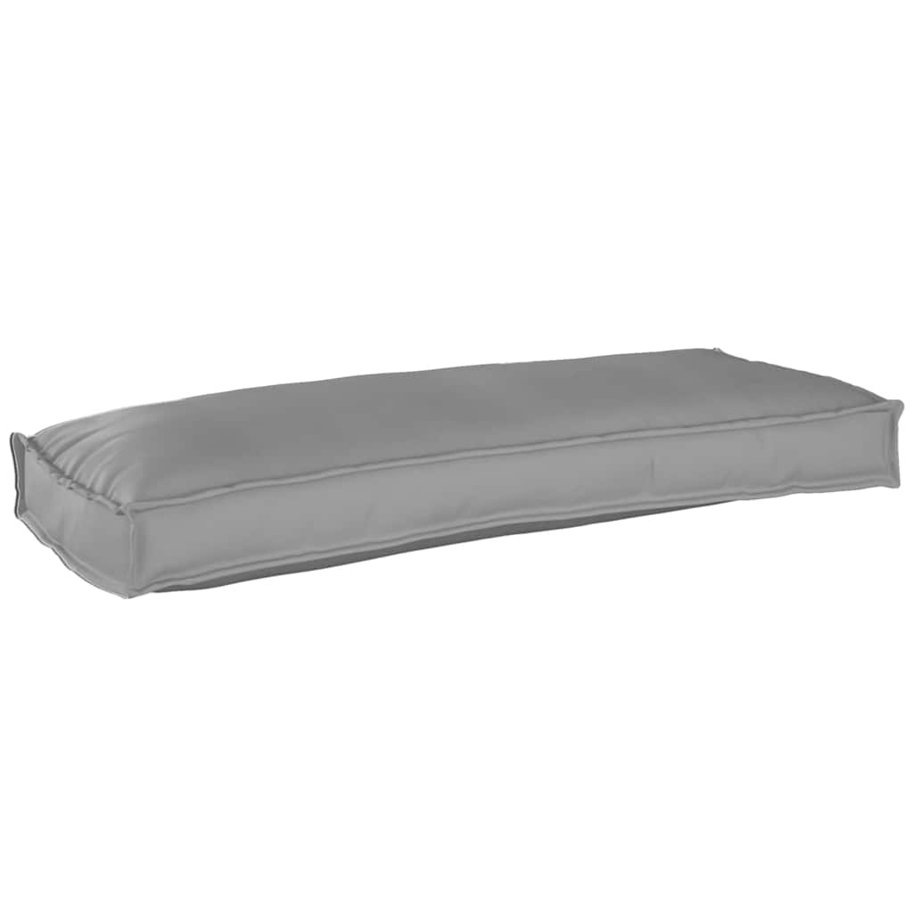 Palettenkissen für Bank Grau 100 x 40 x 8 cm Oxford Stoff