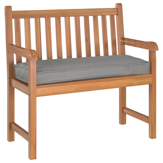 Palettenkissen für Bank Grau 100 x 40 x 8 cm Oxford Stoff