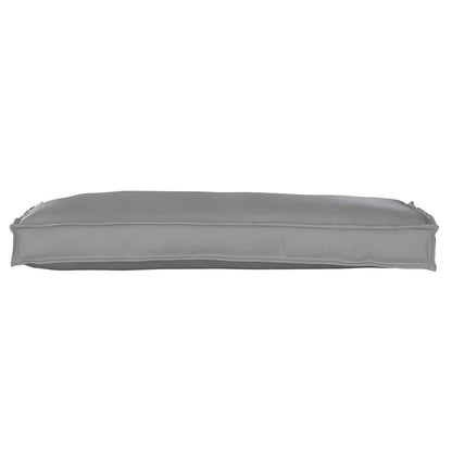 Palettenkissen für Bank Grau 100 x 40 x 8 cm Oxford Stoff